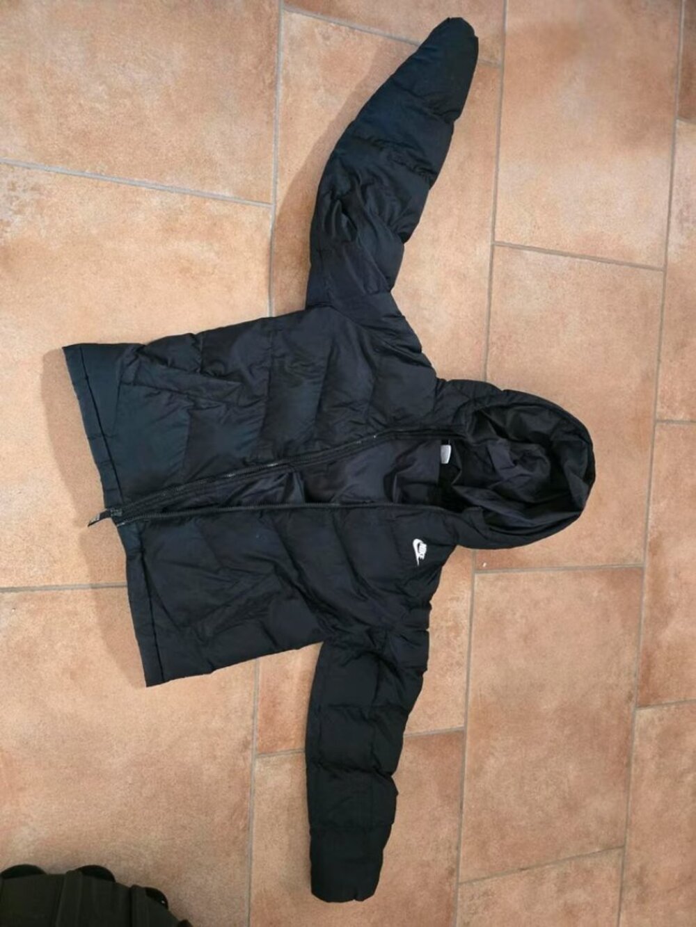 Nike Hooded Puffer Jacket — Black, US Kids 14
